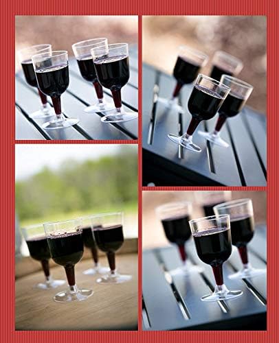 Party Essentials Hard Plastic Wine Glasses 55 Ounce Pack of 50
