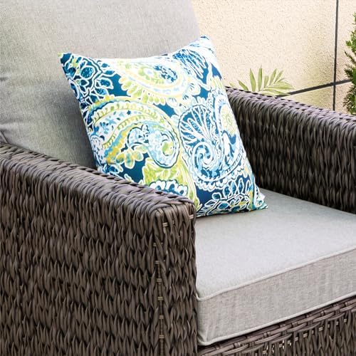 JMKaixin 2 Pack Outdoor Waterproof Throw Pillows