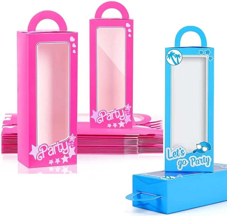 12PCS Pink Blue Party Favor Boxes for Kids and Adults