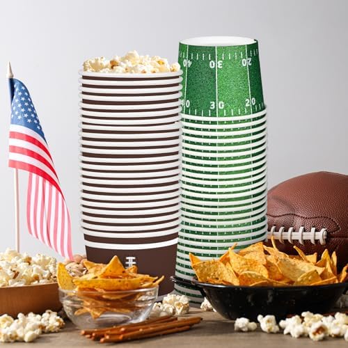 Gatherfun Football Snack Cup Kit for 50 Guests