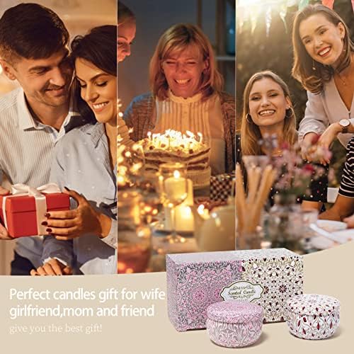 AGOL Aromatherapy Candles 2 Pack Natural Floral Cherry Vanilla Set