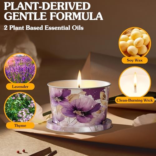 3-Pack Aromatherapy Candles - Lavender Thyme Travel Size