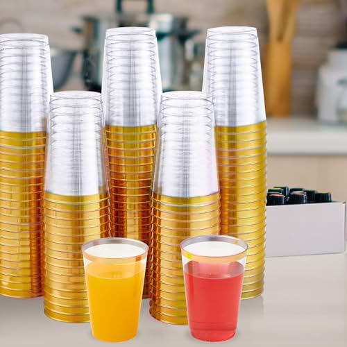 JOLLY CHEF 100 Pack 12 oz Clear Plastic Cups