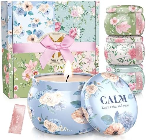 Blissful Oasis Scented Candles 4 Pack Set