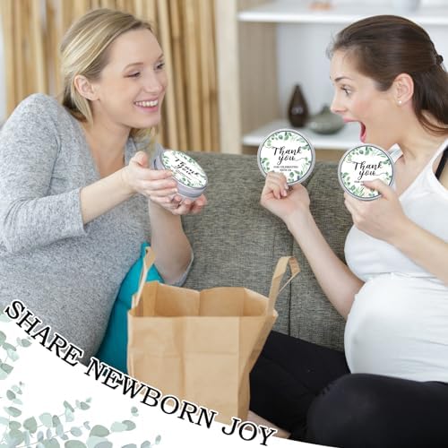 MTLEE 50 Pcs Eucalyptus Scented Candles Baby Shower Favor Gift Set