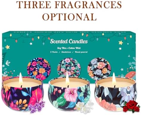 Scented Candles Gift Set 3 Pack Aromatherapy Candles