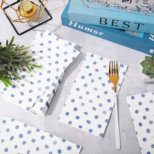 Whaline Polka Dots Paper Napkins 80Pcs Wedding Party Supplies