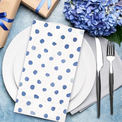 Whaline Polka Dots Paper Napkins 80Pcs Wedding Party Supplies