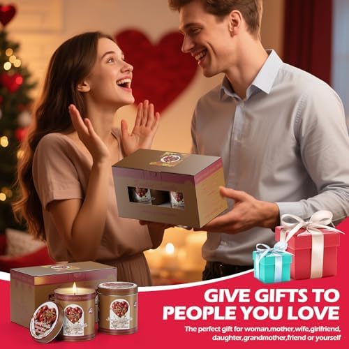 Apple Cinnamon Scented Candle Set 2 Pack