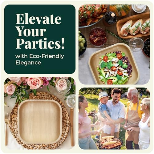 Koala Love Bamboo Paper Plates 10 Inch 7 Inch Eco Compostable