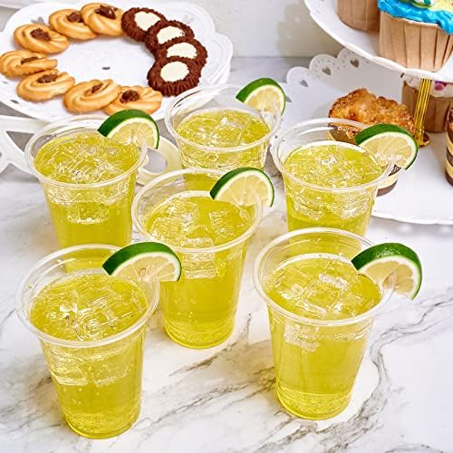 Lilymicky 200 Pack 10 oz Clear Plastic Cups for Parties