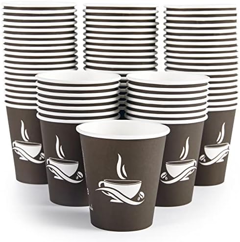 LITOPAK 270 Pack 10 oz Brown Paper Cups for Coffee