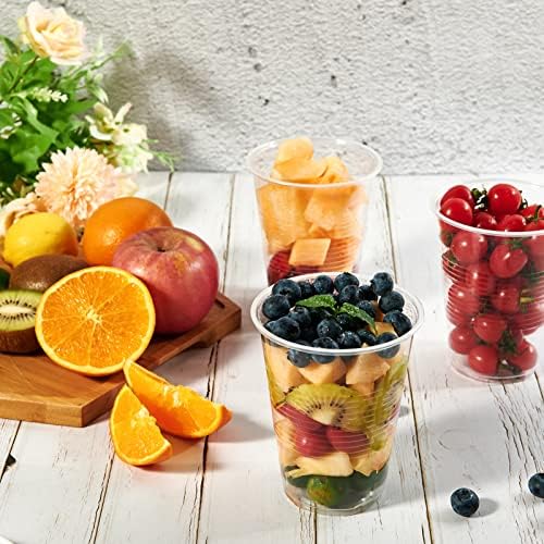 Lilymicky 450 Pack 12 oz Clear Plastic Cups