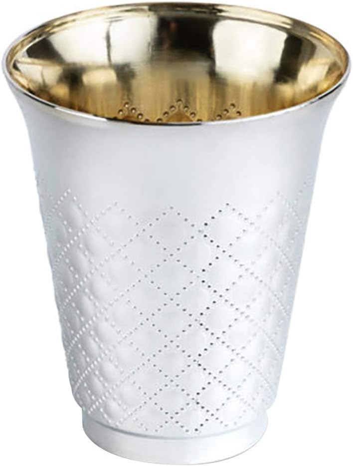 Jewish Innovations Silver Look Kiddush Cups 10 Pack 6 Oz