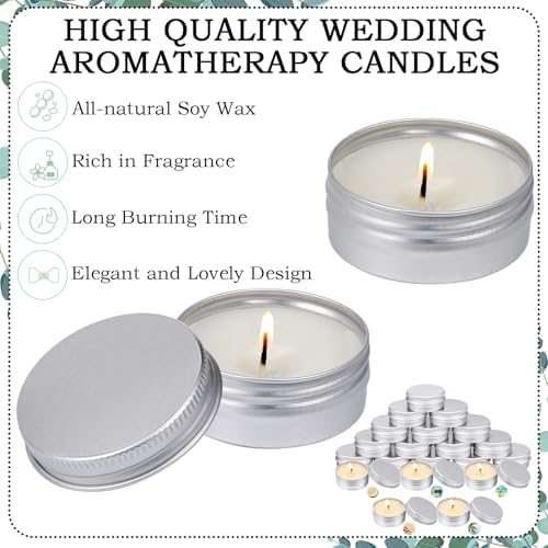 MTLEE 50 Pcs Scented Candles for Wedding and Events