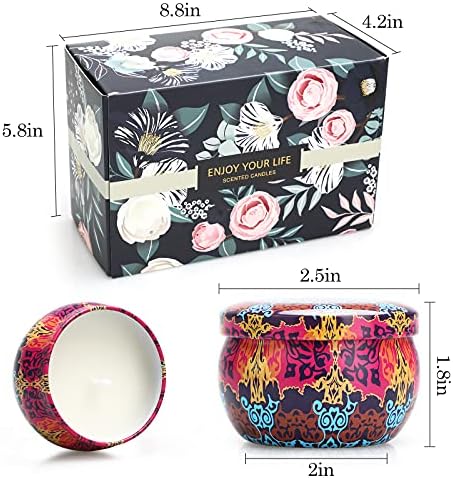 12 Pack Floral Scented Candles for Women