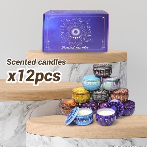 12 Pack Constellation Scented Candles Gift Set