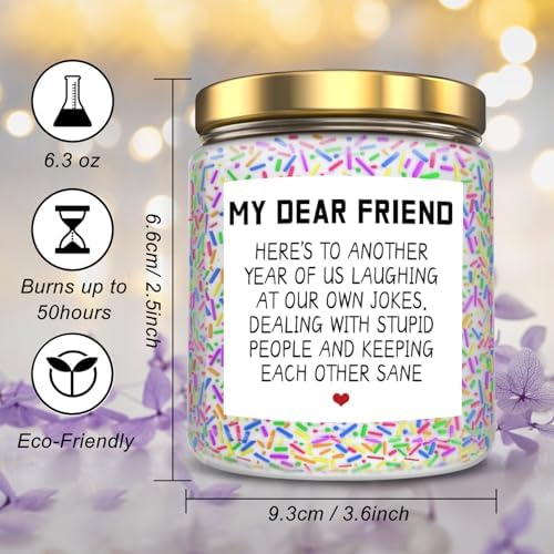 Birthday Candles for Women with Sprinkles