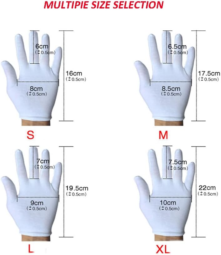 2 Pairs Cotton Gloves Wear Resistant Non Disposable