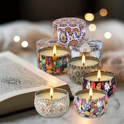 24 Piece Smokeless Candle Set with 8 Hour Burn Time for Aromatherapy