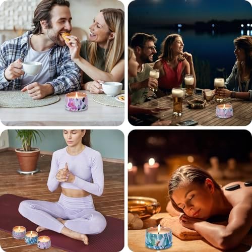 Hausware 3 Pack Scented Candles with 72H Burning Time
