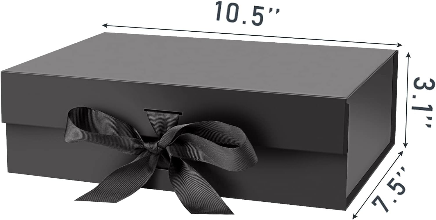 Eco Friendly Gift Box with Magnetic Lid and Ribbon