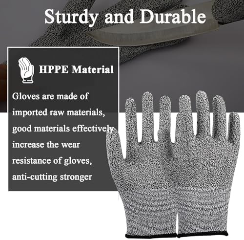 Cut Resistant Gloves for Construction and Kitchen Use