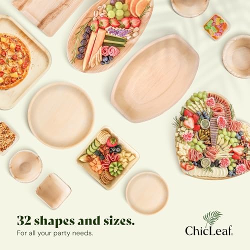 Chic Leaf Compostable Bamboo Plates 10 7 Inch Square