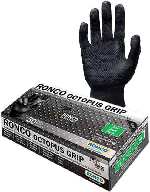 Black Nitrile Gloves 6 Mil XL Size 50 Pack