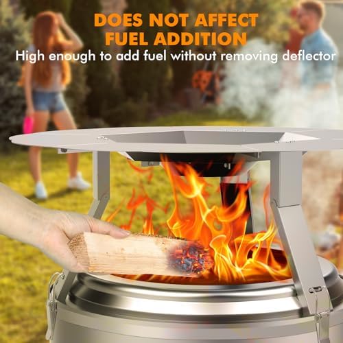 Dirza Heat Deflector for Solo Stove Yukon 27 Fire Pit