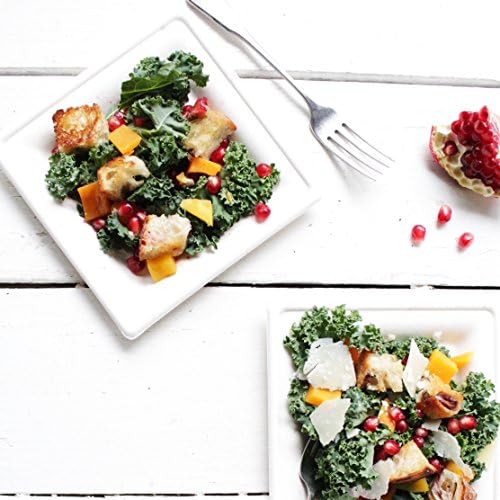 TAMRAN Susty Party 6 Inch Compostable Square Plates 50 Count