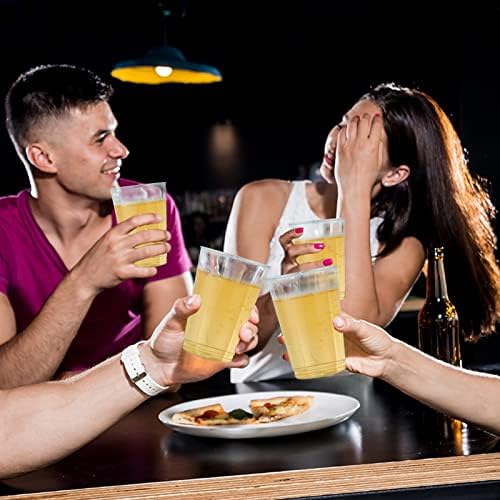 Vplus 150 Pack 12 OZ Reusable Clear Plastic Cups for Parties