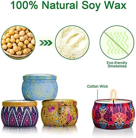 4 Pack Scented Candles Gift Set for Women