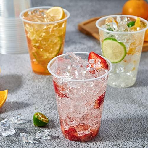 Lilymicky 450 Pack 12 oz Clear Plastic Cups