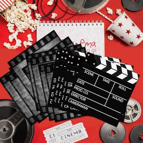 40Pcs Movie-Themed Paper Napkins Set - 65in Folded