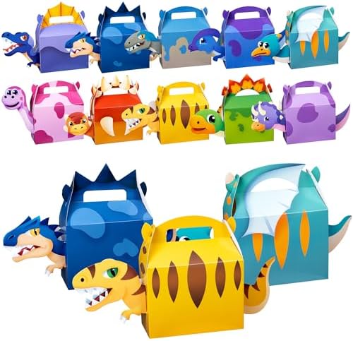 DMIGHT Dinosaur Party Favor Boxes for Kids