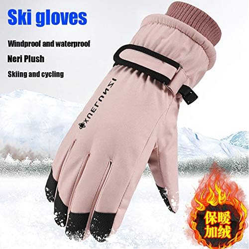 Mens Winter Windproof Touchscreen Velvet Gloves for Cold Weather
