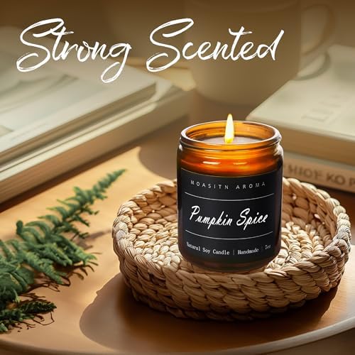 MOASITN Pumpkin Spice Aromatherapy Candles for Home