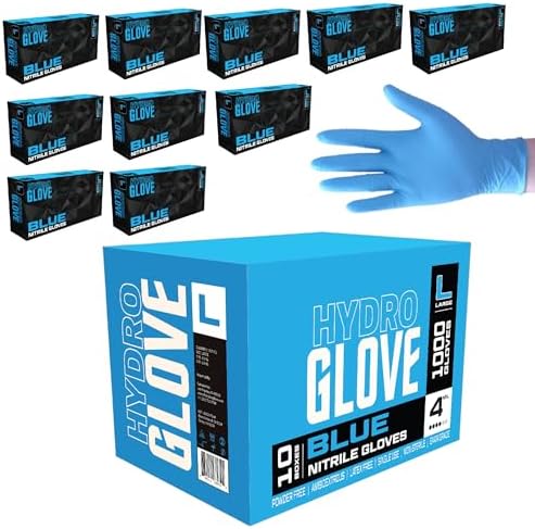 4 Mil Blue Nitrile Gloves Case of 1000