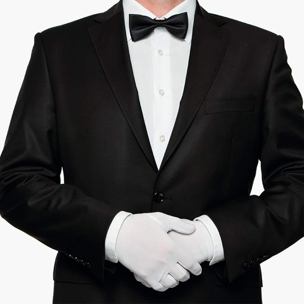 16 Pairs White Cotton Household Gloves for General Use