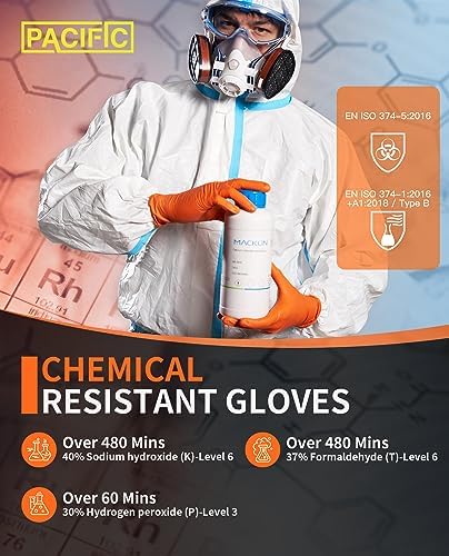 PACIFIC PPE Strength Nitrile Gloves 8 Mil Diamond Texture