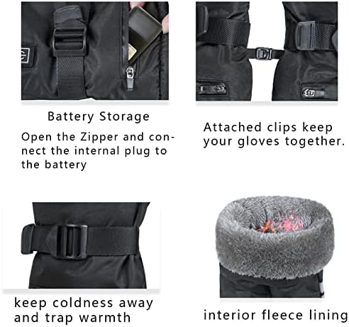 Pilipane Heated Touchscreen Gloves with Battery