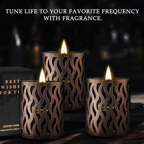 6 Pack Scented Candles Set for Men with Gift Box