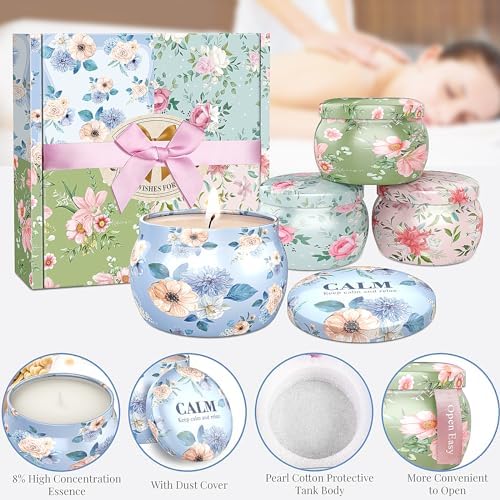 Blissful Oasis Scented Candles 4 Pack Set