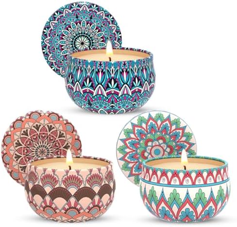 Haoson Set of 3 Scented Candles Gift Set