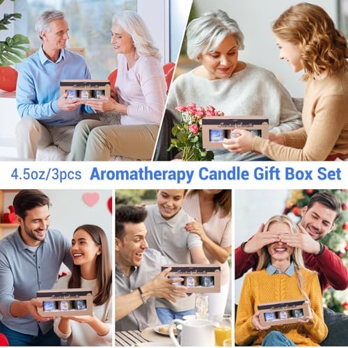 Sage Citrus Aromatherapy Candles 3-Pack for Relaxation and Sleep