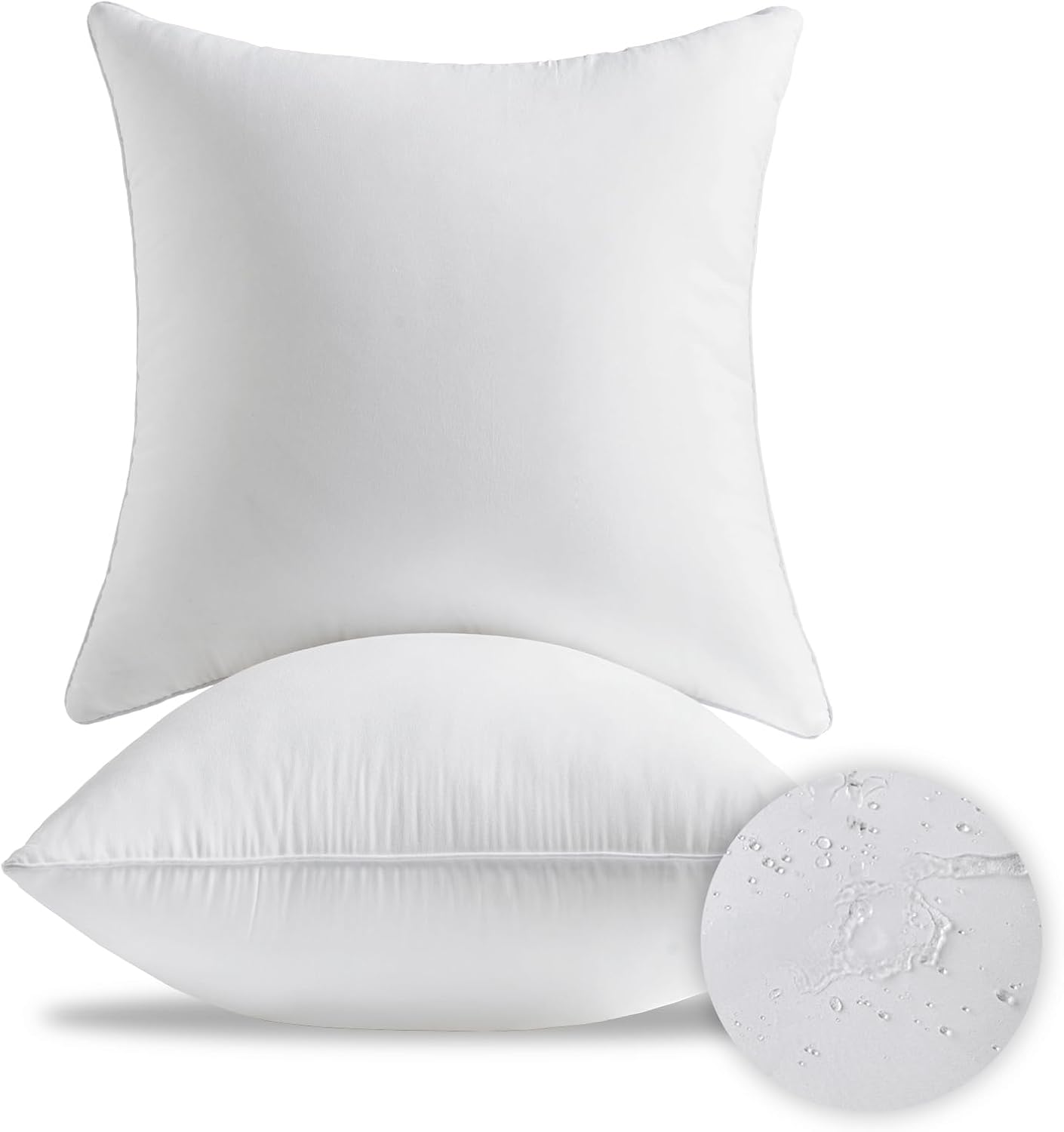 20 x 20 Waterproof Outdoor Pillow Inserts Set of 2