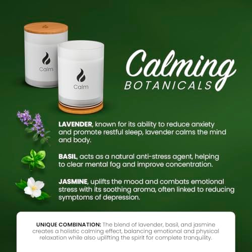 Natur IX Calming Soy Candle with Essential Oils