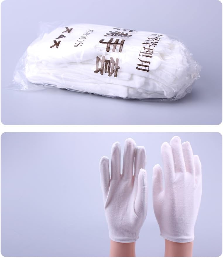2 Pairs Cotton Gloves Wear Resistant Non Disposable