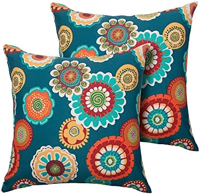 Magpie Fabrics Pack of 2 Waterproof Throw Pillow with Insert 18x18 Inch